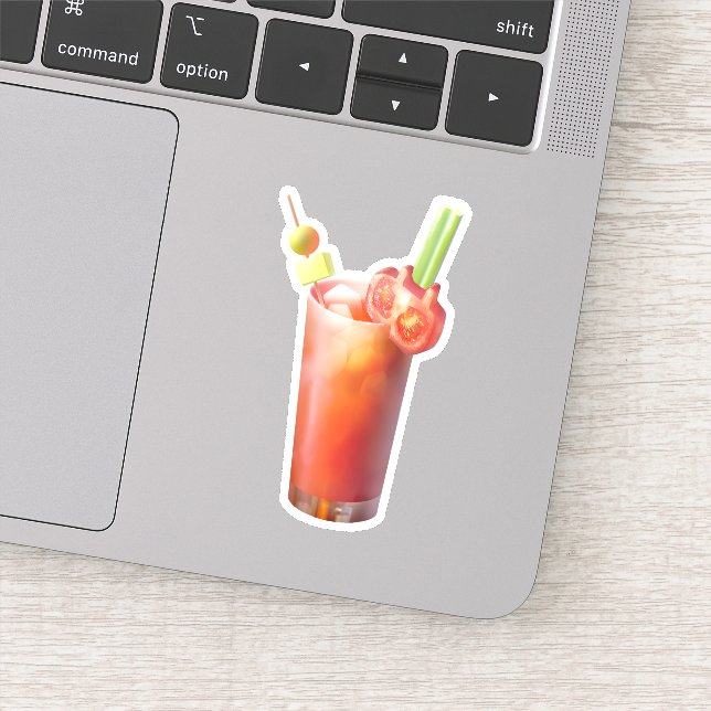 Sticker Cocktail Creative Bloody Mary (Détail)