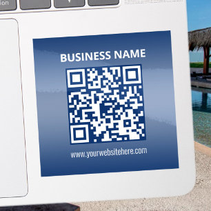 Sticker Code QR   Bleu (ou toute couleur)