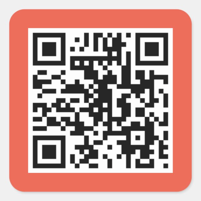 Sticker CODE QR corail (Devant)