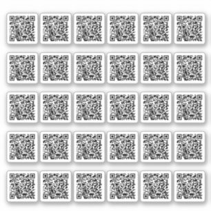 Sticker Code QR Feuille d'autocollant personnalisée
