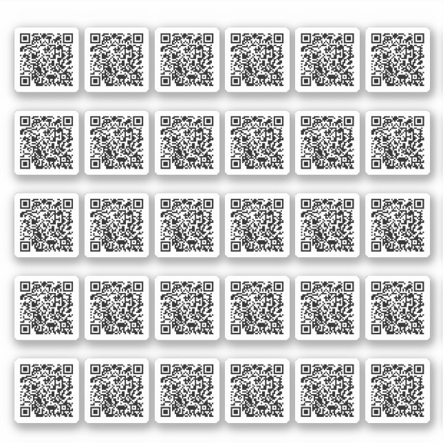 Sticker Code QR Feuille d'autocollant personnalisée (Devant)