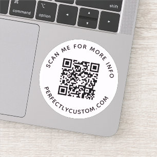 Sticker Code QR personnalisé Analysez-moi pour plus d'info