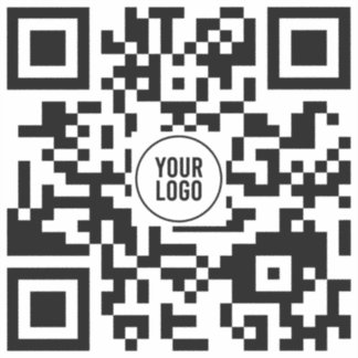 Sticker Code QR personnalisé avec logo Carré professionnel