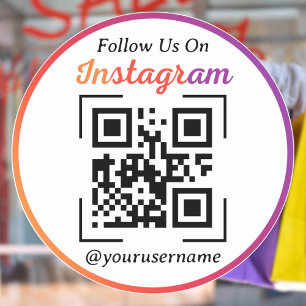 Sticker Code QR personnalisé Instagram Business QR Code