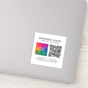 Sticker Code QR personnalisé Logo d'entreprise Modèle de t