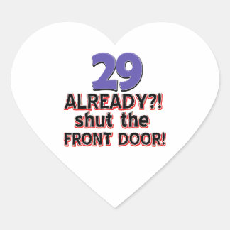 Sticker Cœur 29e anniversaire
