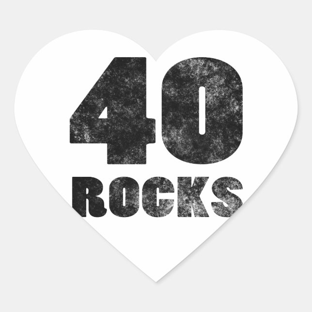 Sticker Cœur 40 Roches (Devant)
