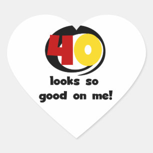 Sticker Cœur 40 Semblables T-shirts et cadeaux sur moi