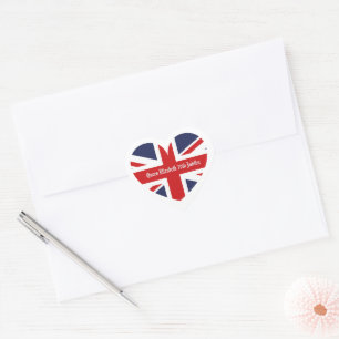 Sticker Cœur 70e jubilé de la reine Elizabeth