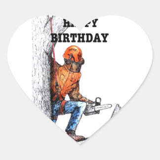 Sticker Cœur Aboriste Arbre chirurgien Anniversaire cadeau prés