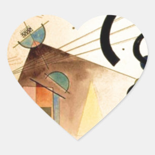 Sticker Cœur Abstrait Kandinsky