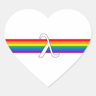 Sticker Cœur Activisme gay pride