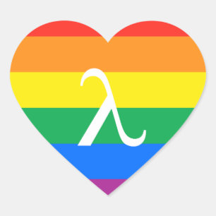 Sticker Cœur Activisme gay pride