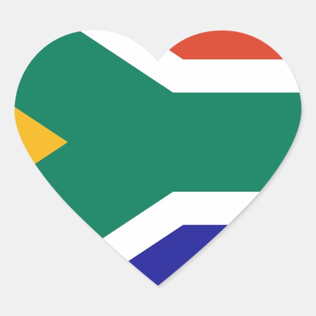 Sticker Cœur Afrique du Sud (Devant)