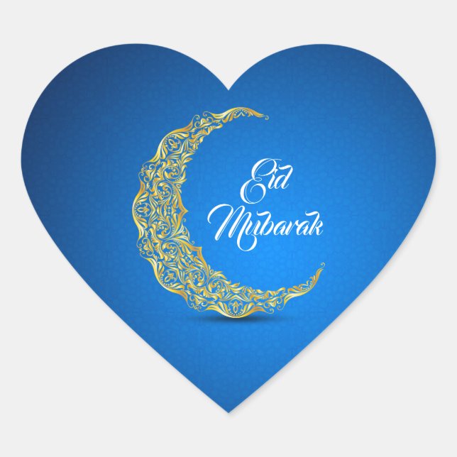 Sticker Cœur Aïd Moubarak / Ramadan (Devant)