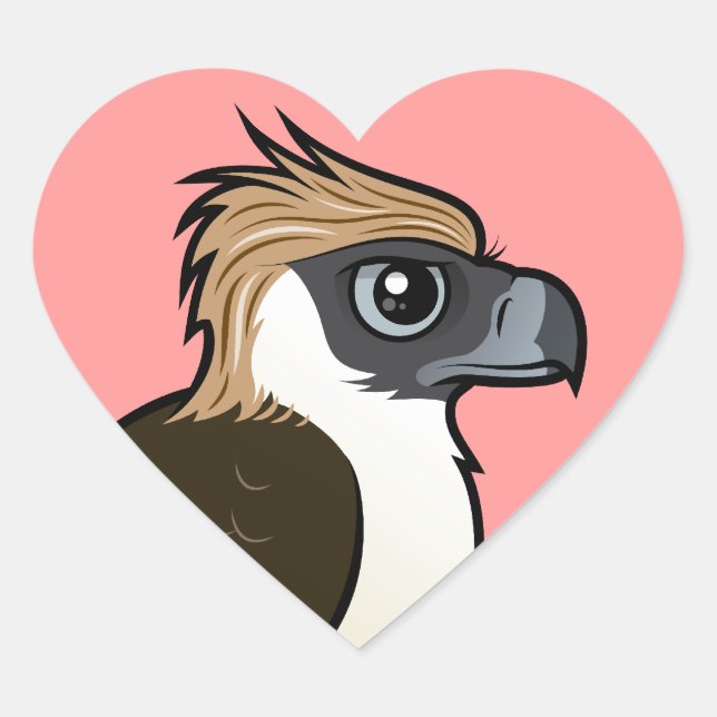 Sticker Cœur Aigle des Philippines (Devant)