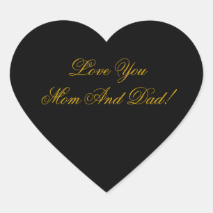 STICKER CŒUR AIME-TOI MAMAN, PAPA
