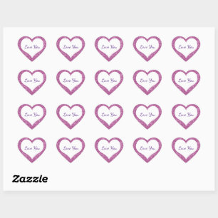 Sticker Cœur Aimez-vous Coeurs de conversation texte personnali