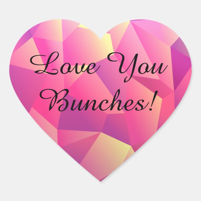 Sticker Cœur Aimez-Vous Les Bunches ! (Devant)