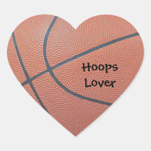 Sticker Cœur Amants de texture_Hoops de Spirit_Basketball
