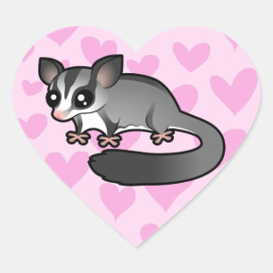 Sticker Cœur Amour de Sugar Glider