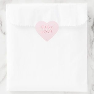 Sticker Cœur Amour des bébés  Le Baby shower de la Saint Vale