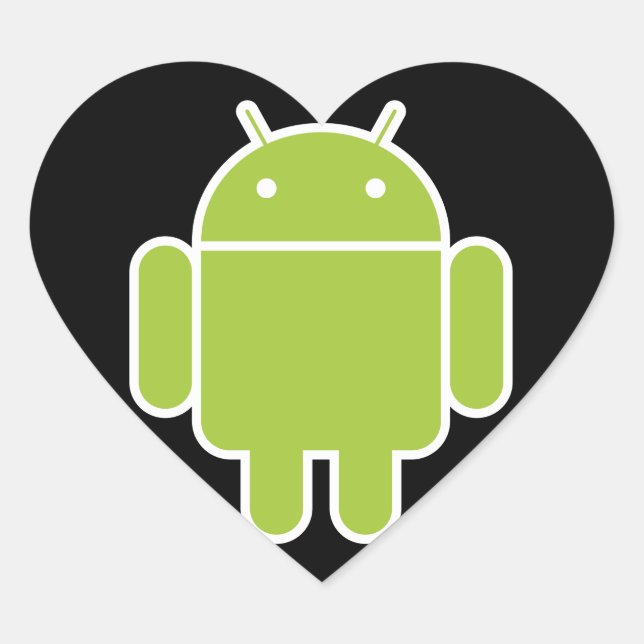 Sticker Cœur Android (Devant)