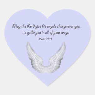 Sticker Cœur ange gardien