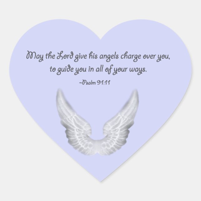 Sticker Cœur ange gardien (Devant)