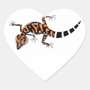 Sticker Cœur Animaux sauvages - I love GECKOS - Lizard - Nature