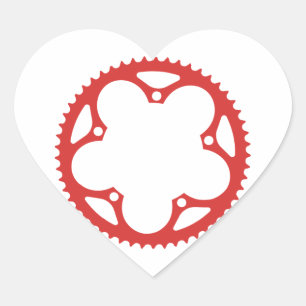 Sticker Cœur Anneau de chaîne