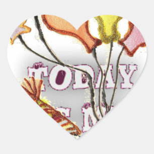 Sticker Cœur Anniversaire