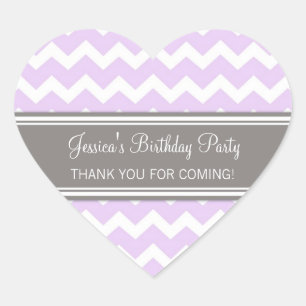 Sticker Cœur Anniversaire Merci Personnalisé Nom Favoriser Tags