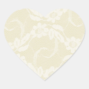 Sticker Cœur Antique Pays ivoirien dentelle Occidentale sceaux 