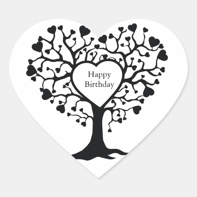 Sticker Cœur Arbre cardiaque (Devant)