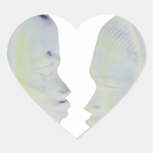 Sticker Cœur Architecture africaine Hakuna Matata