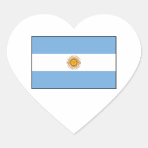 Sticker Cœur Argentine - Drapeau Argentine