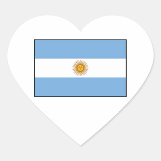 Sticker Cœur Argentine - Drapeau Argentine