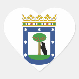 Sticker Cœur Armoiries de Madrid Espagne