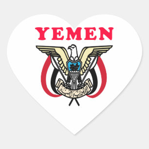 Sticker Cœur Armoiries Du Yémen Designs