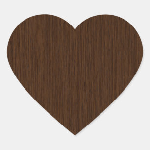 Sticker Cœur Arrière - plan de bois gris foncé rustique