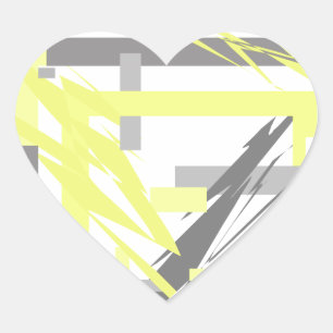 Sticker Cœur Art abstrait d'énergie puissante