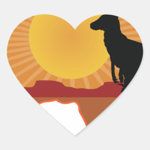 Sticker Cœur Australie Kangaroo