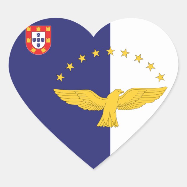 Sticker Cœur azores (Devant)