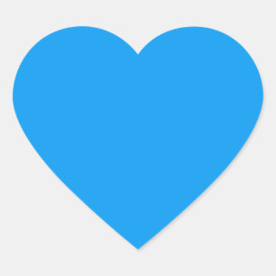 Sticker Cœur Azur (couleur solide)