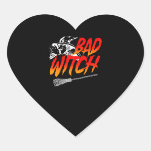 Sticker Cœur Bad Witch Halloween