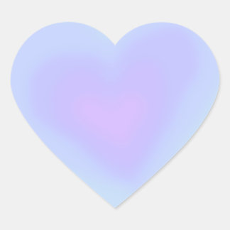 Sticker Cœur Baguette de coeur bleu dégradé