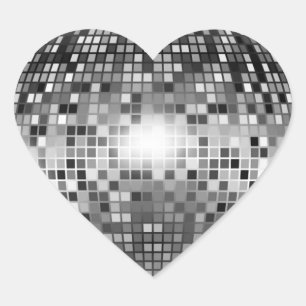 STICKER CŒUR BALL DISCO