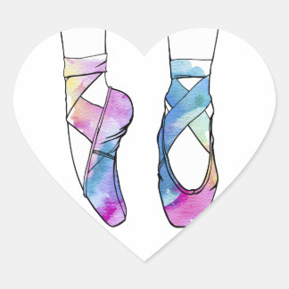 Sticker Cœur Ballerina Cute Ballet