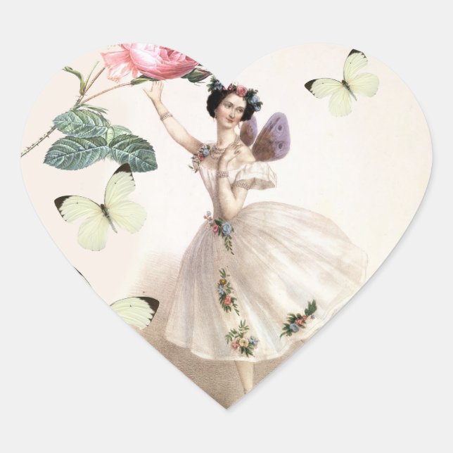 Sticker Cœur Ballerina Fairy (Devant)